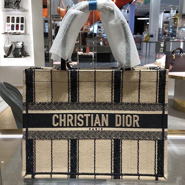 20SS新作 “DIOR BOOK TOTE コピー” スモール/ ストライプ M1296ZRLD_M976